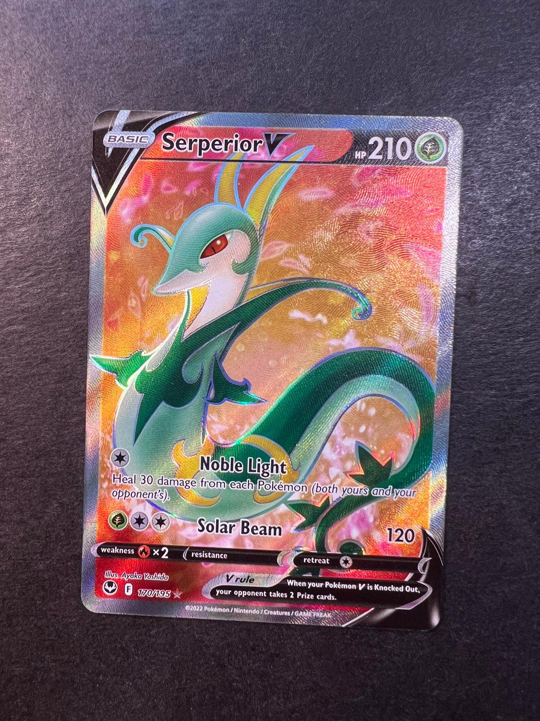 Serperior V - 170/195 Full Art Ultra Rare - Silver Tempest JAB Games13 Serperior V - 170/195 Full Art Ultra Rare - Silver Tempest JAB Games13