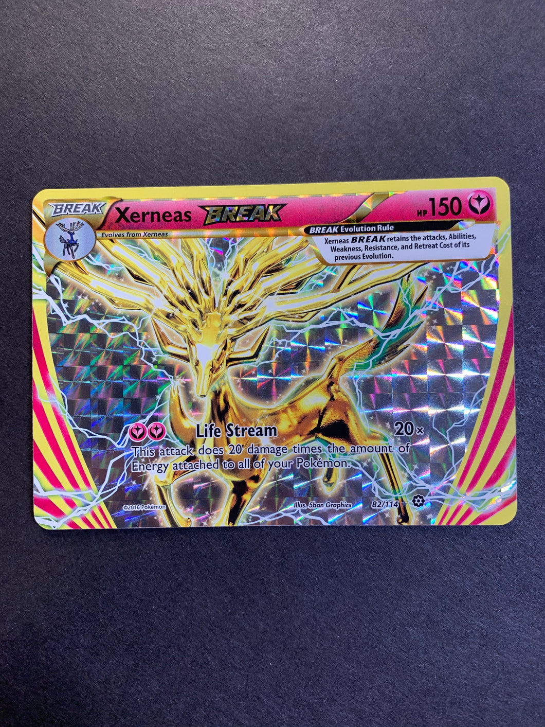 Xerneas Break - 82/114 Ultra Rare Holo - XY Steam Siege Xerneas Break - 82/114 Ultra Rare Holo - XY Steam Siege