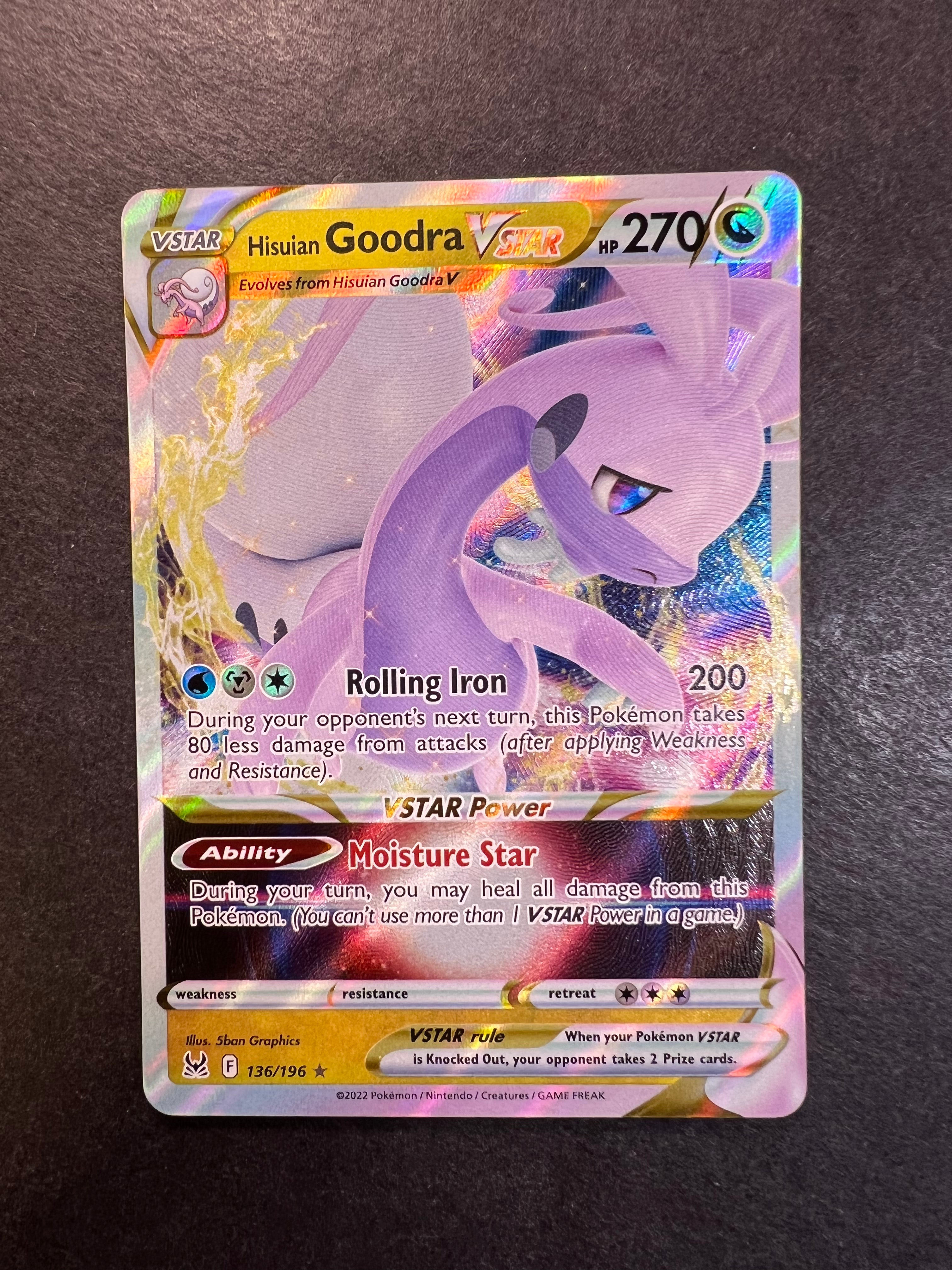 goodra v pokemon card value Hisuian Goodra VStar - 136/196 Full Art Ultra Rare