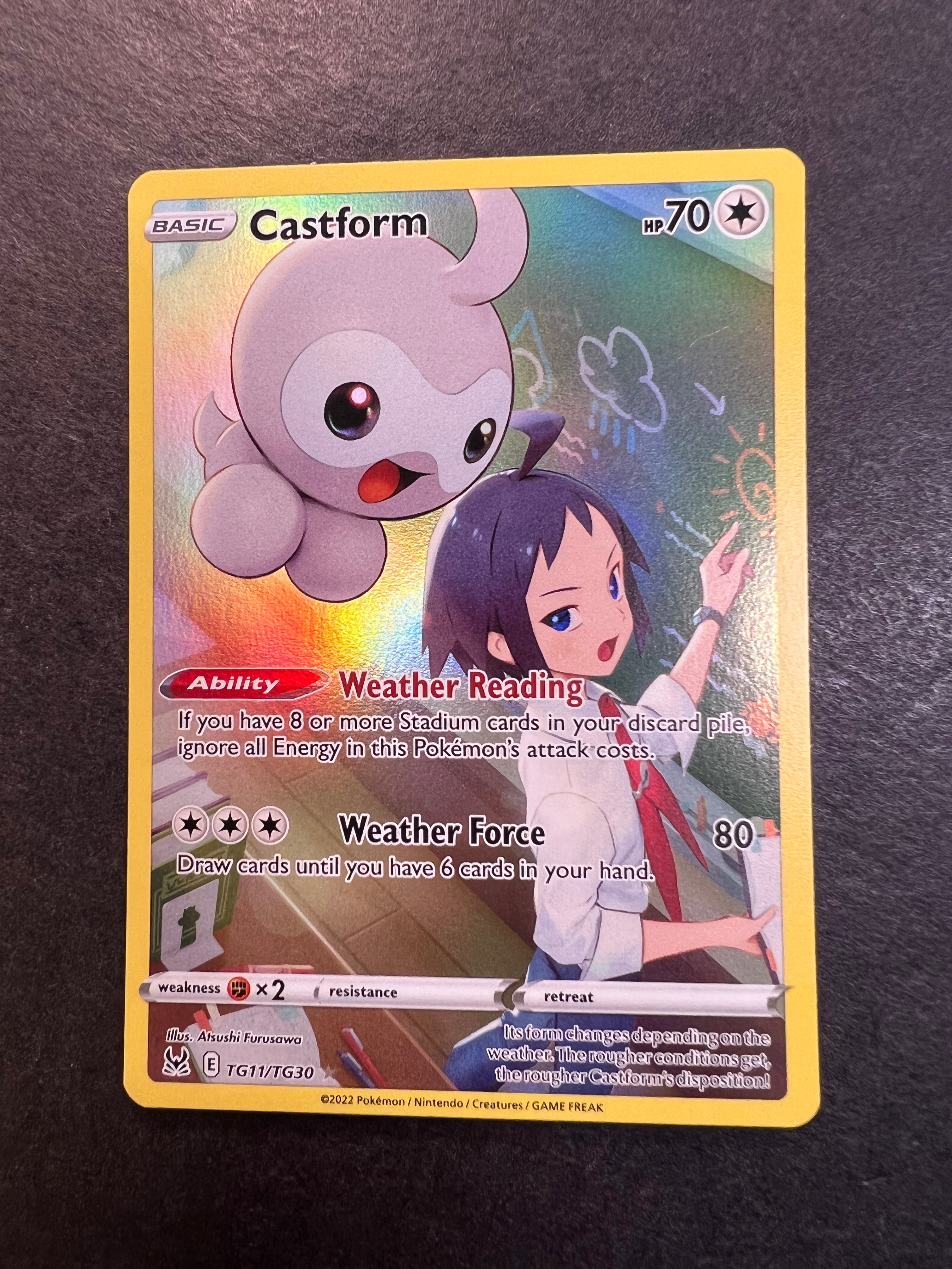 Castform - TG11/TG30 Holo Rare - Lost Origin JAB Games13 Castform - TG11/TG30 Holo Rare - Lost Origin JAB Games13