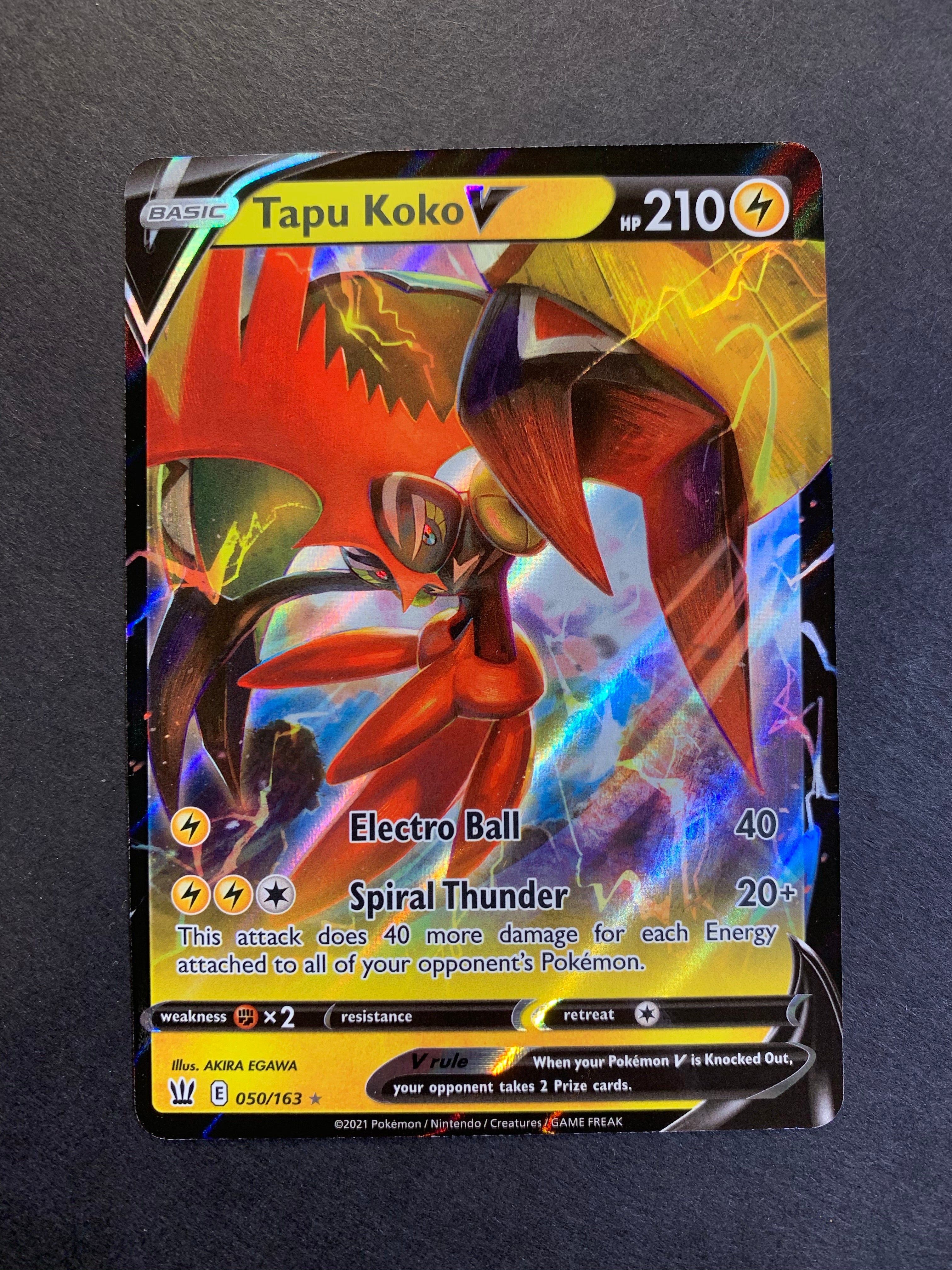 Tapu Koko V - 050/163 Ultra Rare - Battle Styles Tapu Koko V - 050/163 Ultra Rare - Battle Styles