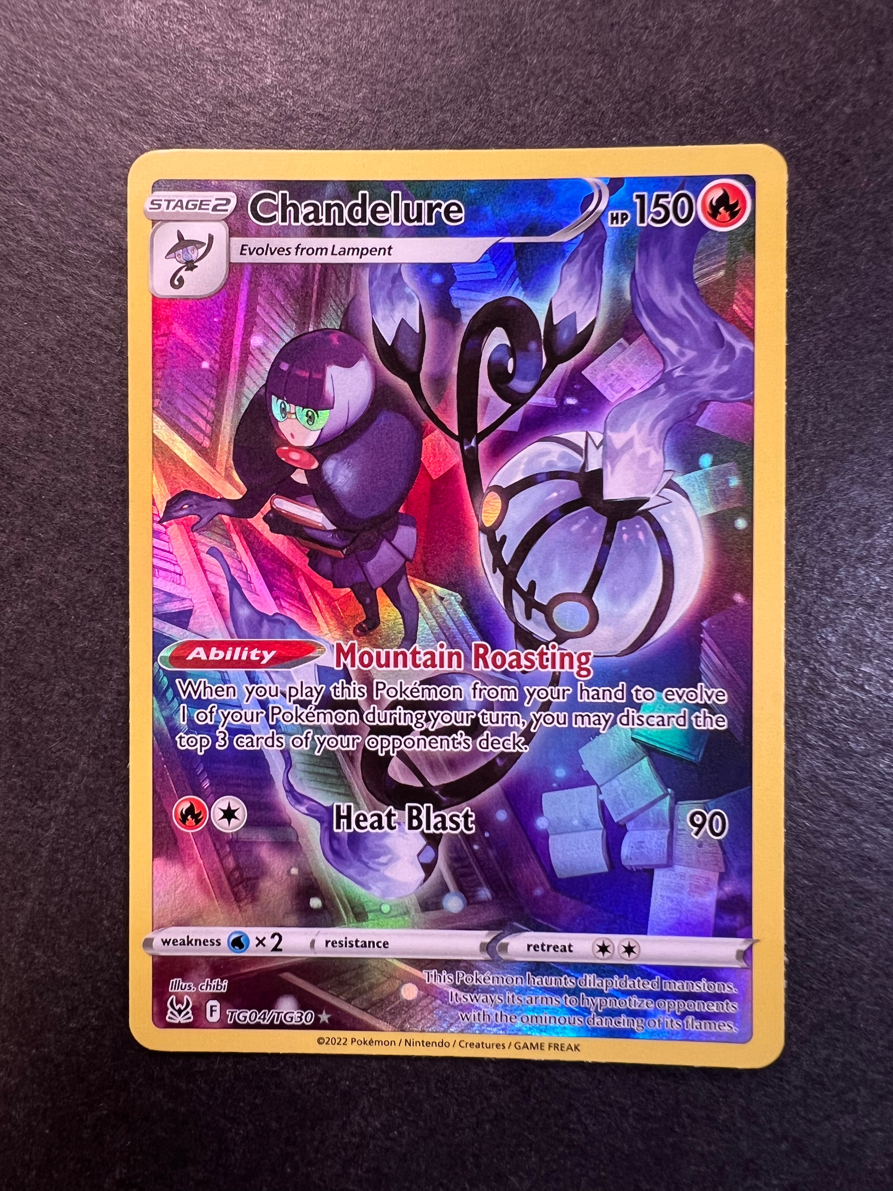 Chandelure - TG04/TG30 Holo Ultra Rare - Lost Origin JAB Games13 Chandelure - TG04/TG30 Holo Ultra Rare - Lost Origin JAB Games13