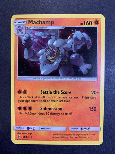 Machamp - 65/145 Cosmo Holo Rare Promo