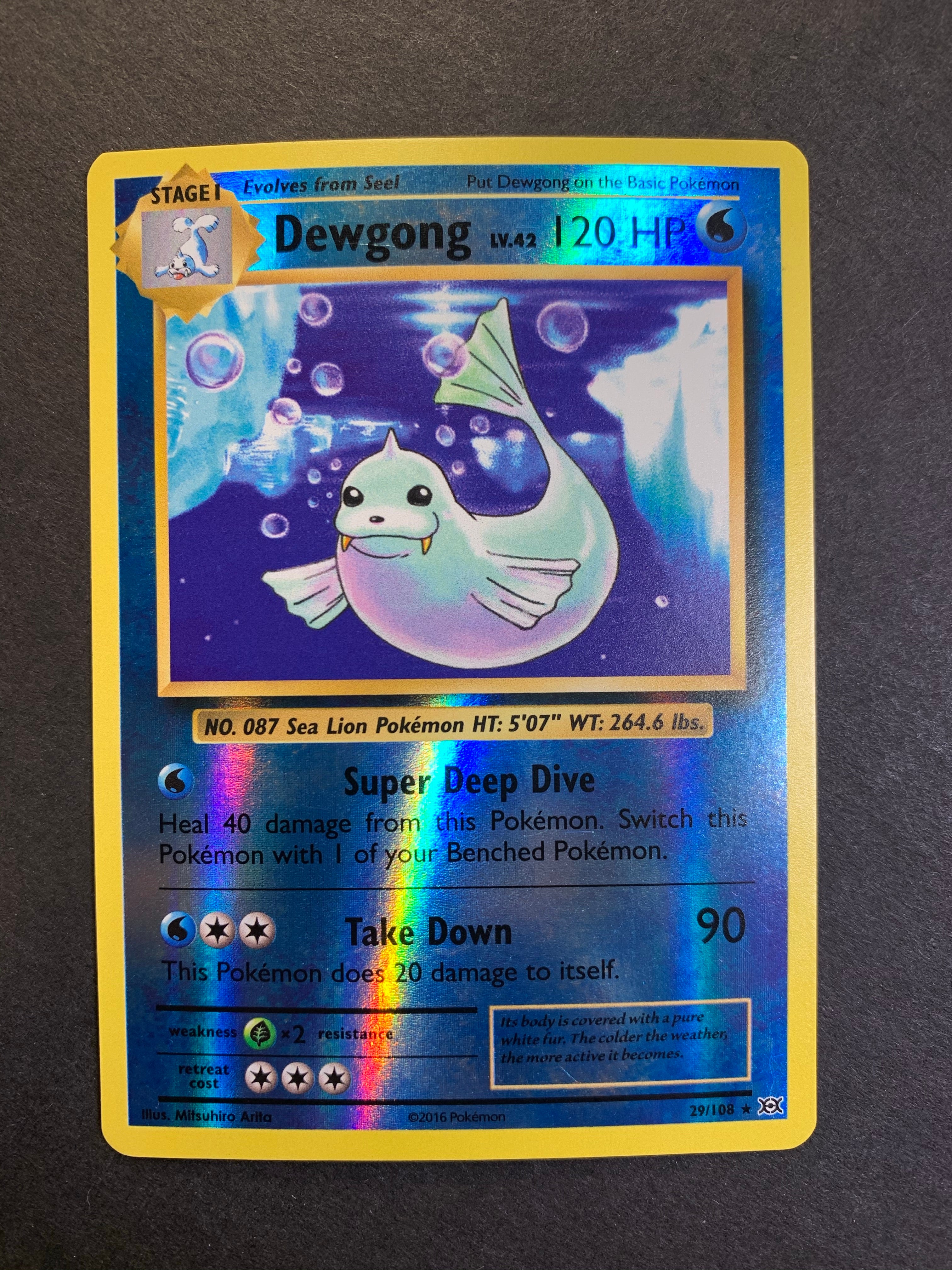 Dewgong (29/108) - XY Evolutions Near Mint Reverse Holofoil Dewgong (29/108) - XY Evolutions Near Mint Reverse Holofoil