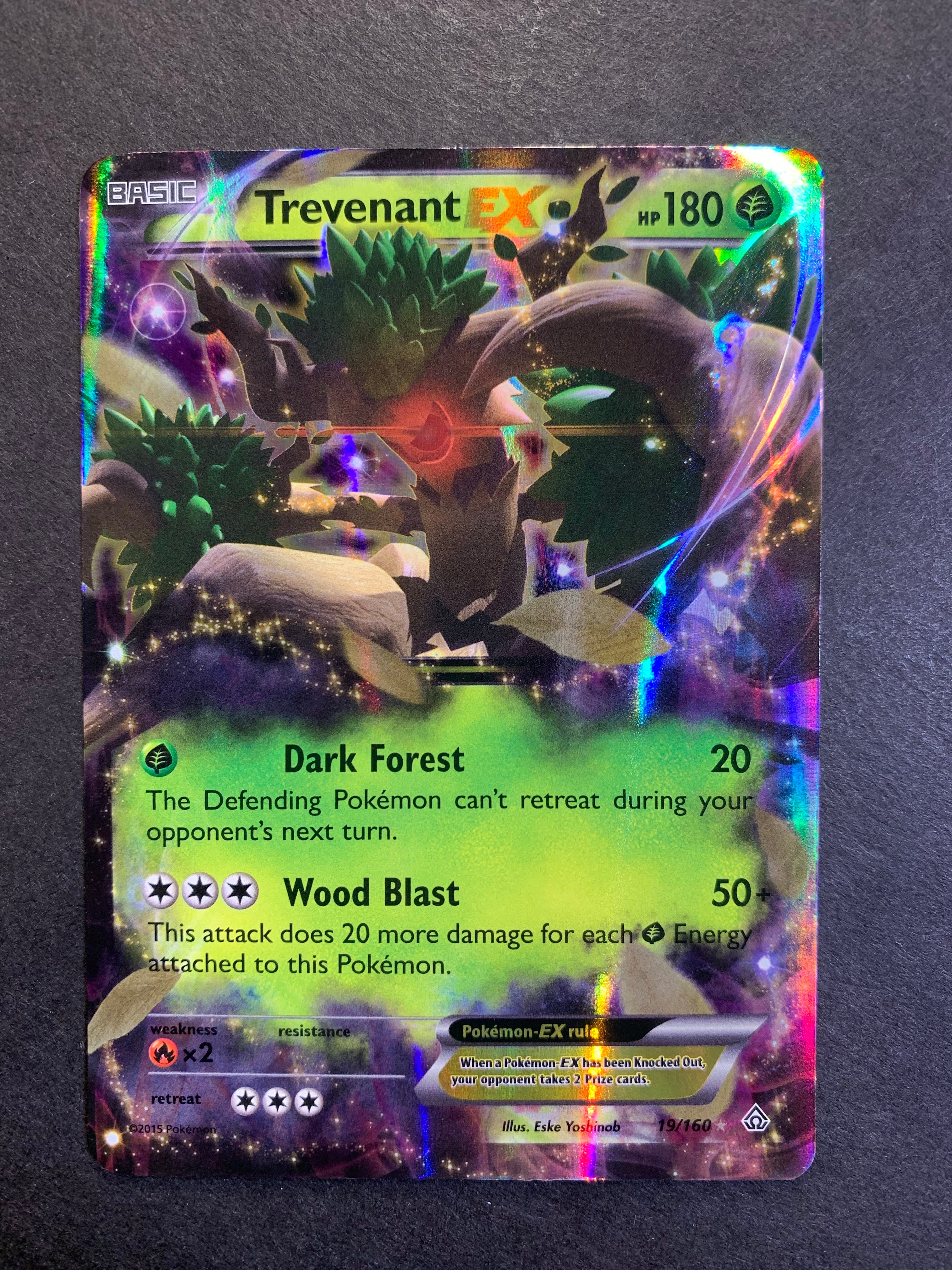 Trevenant EX 19/160 - XY Primal Clash Holofoil Near Mint Trevenant EX 19/160 - XY Primal Clash Holofoil Near Mint