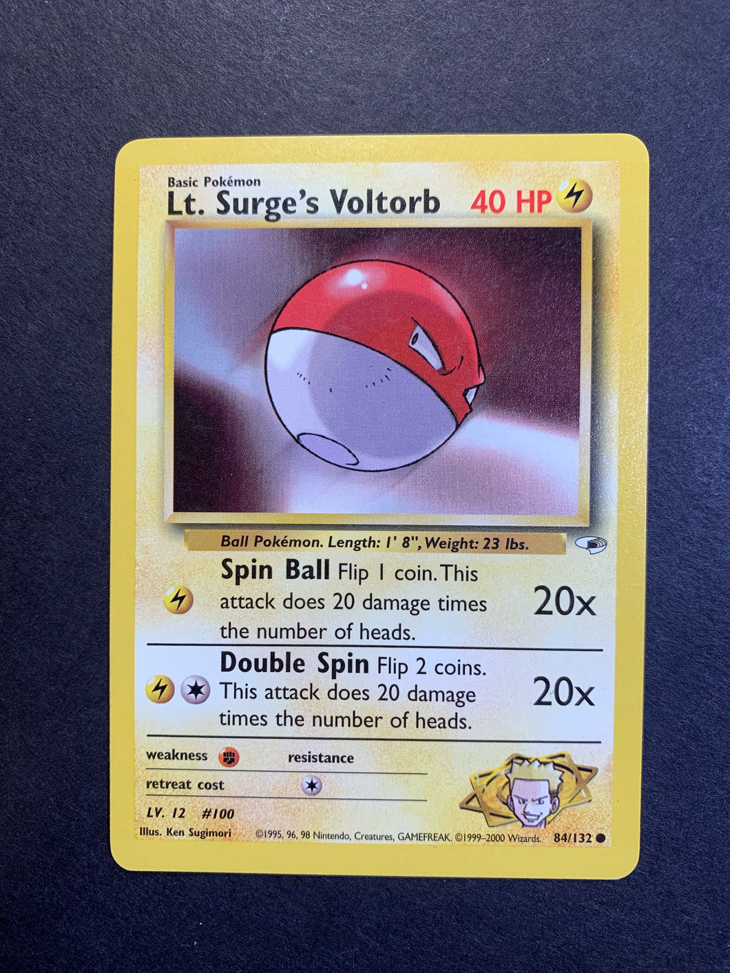 1995 voltorb pokemon card value Lt. Surge's Voltorb