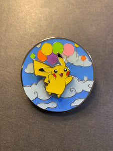 Pokemon 25th Anniversary Celebrations Metal Flying & Surfing Pikachu Pin
