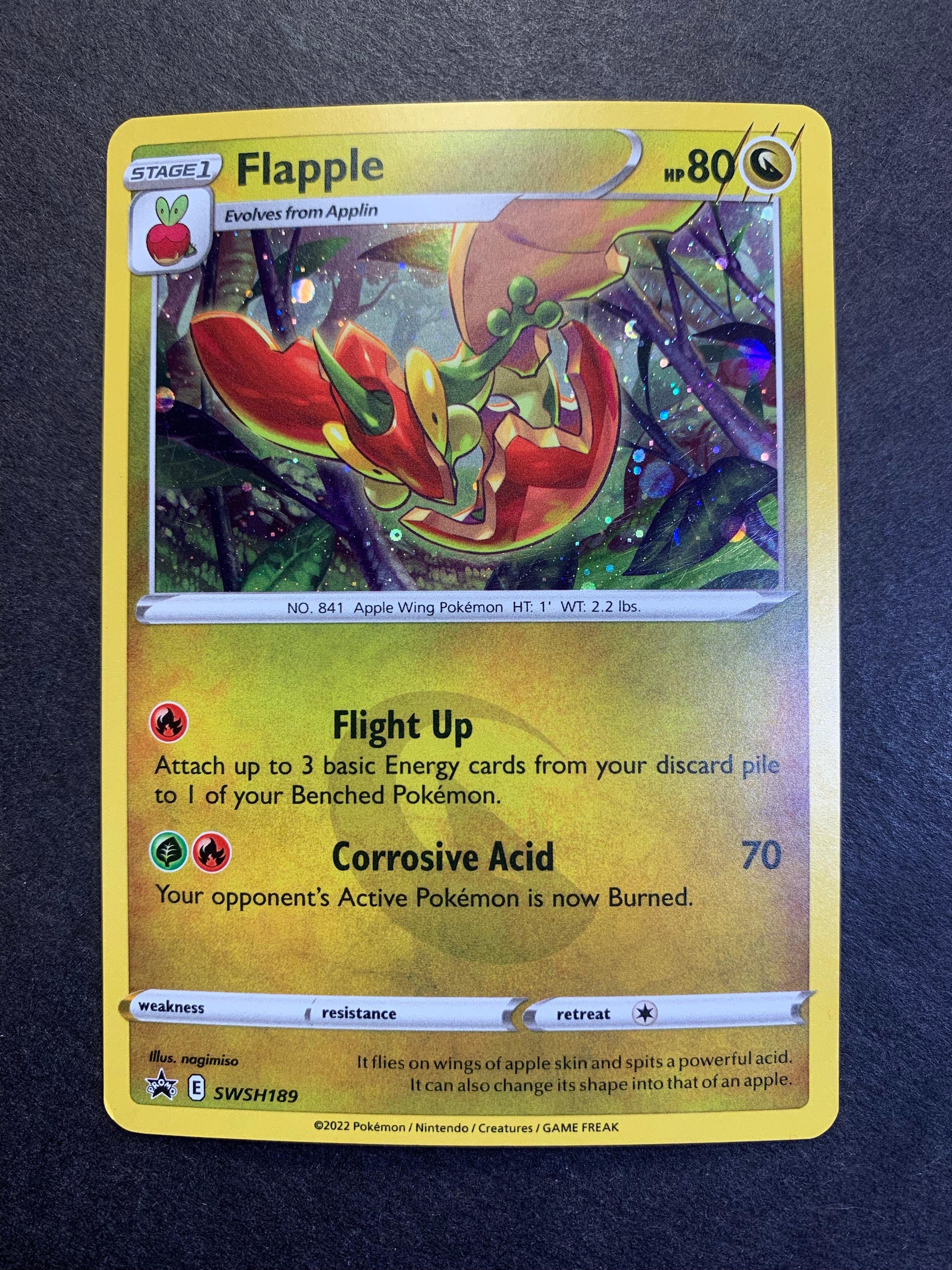 Flapple - SWSH189 Holo Rare Promo