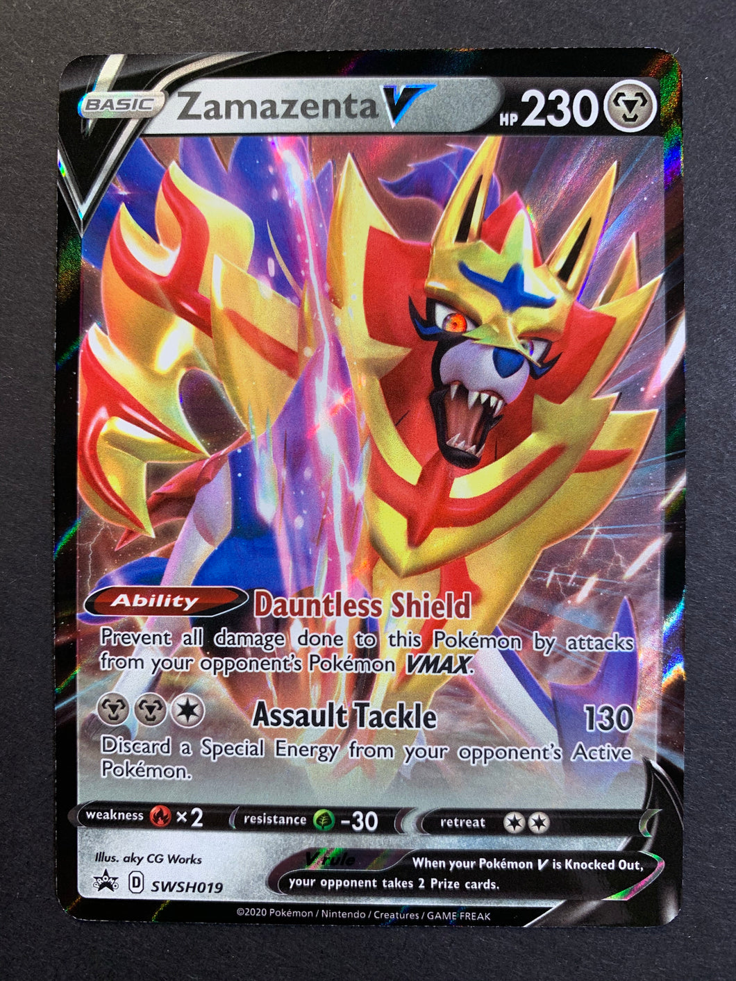 zamazenta rare card Amazon.com: Zamazenta V 163/172 - Brilliant Stars - Ultra Rare Pokemon Card