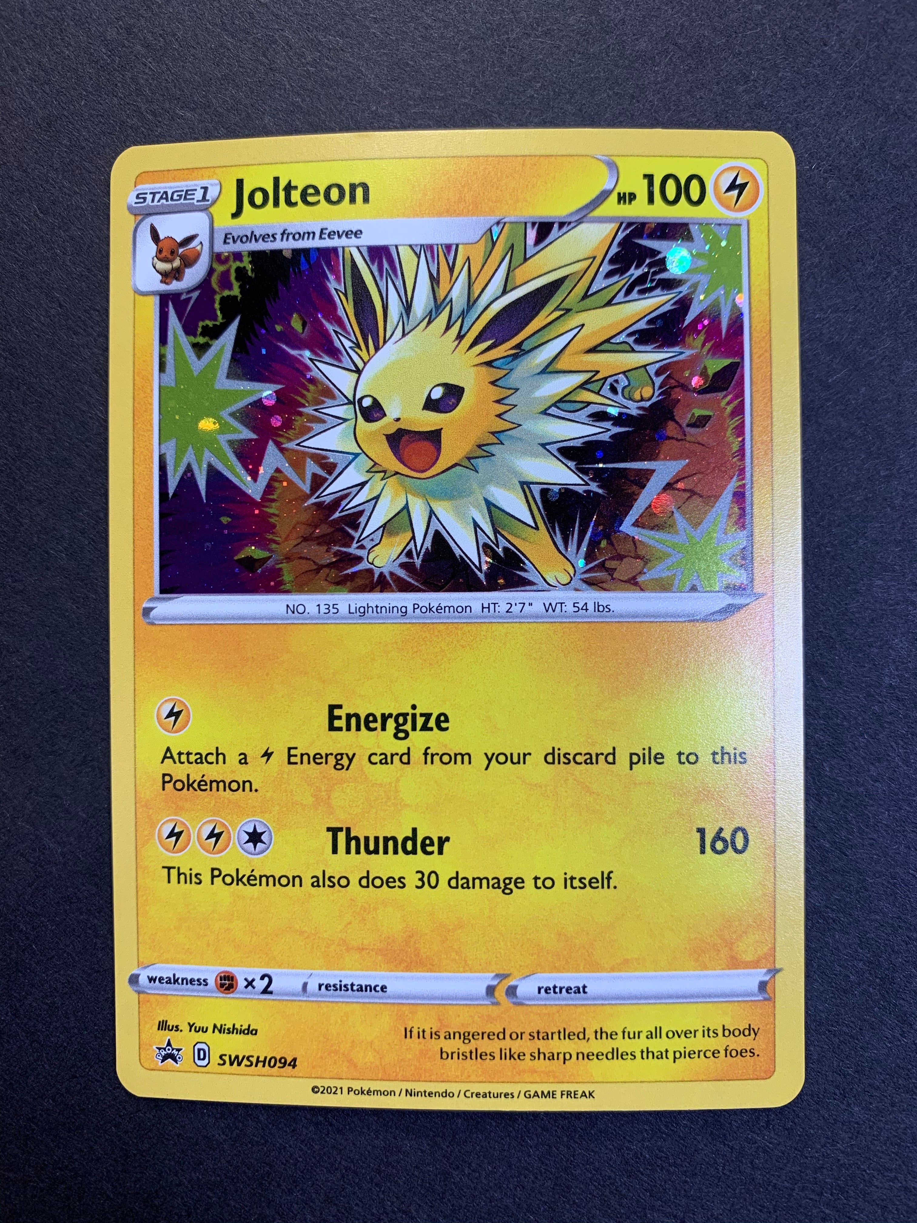Jolteon - SWSH094 Holo Rare Promo - Battle Styles Jolteon - SWSH094 Holo Rare Promo - Battle Styles