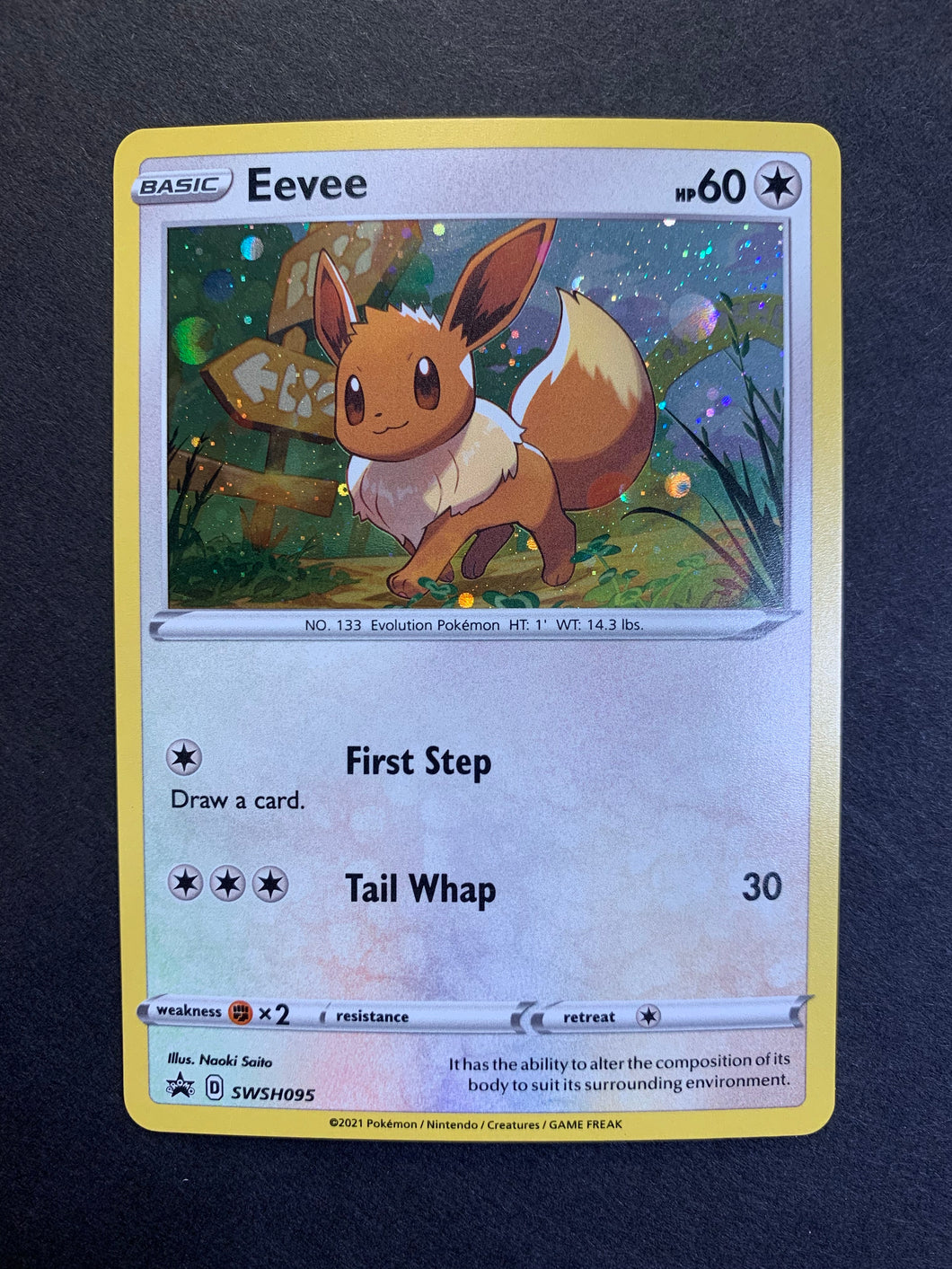 Eevee - SWSH095 Holo Rare Promo - Battle Styles