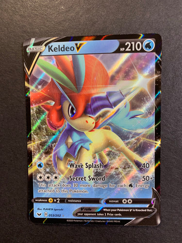 Keldeo V - 053/202 Ultra Rare - Sword and Shield