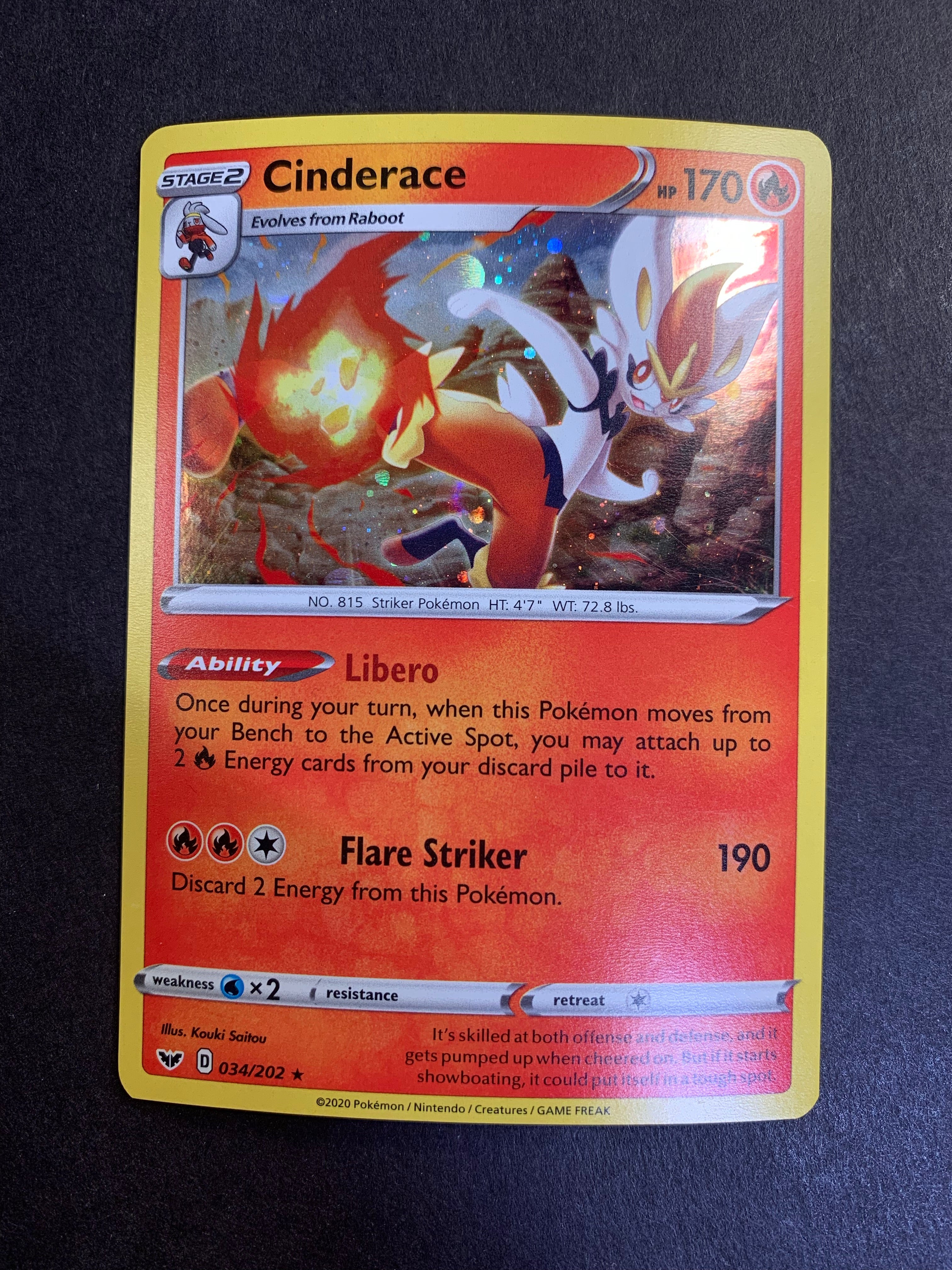 Cinderace - 034/202 Cosmo Holo Rare Promo – JAB Games13