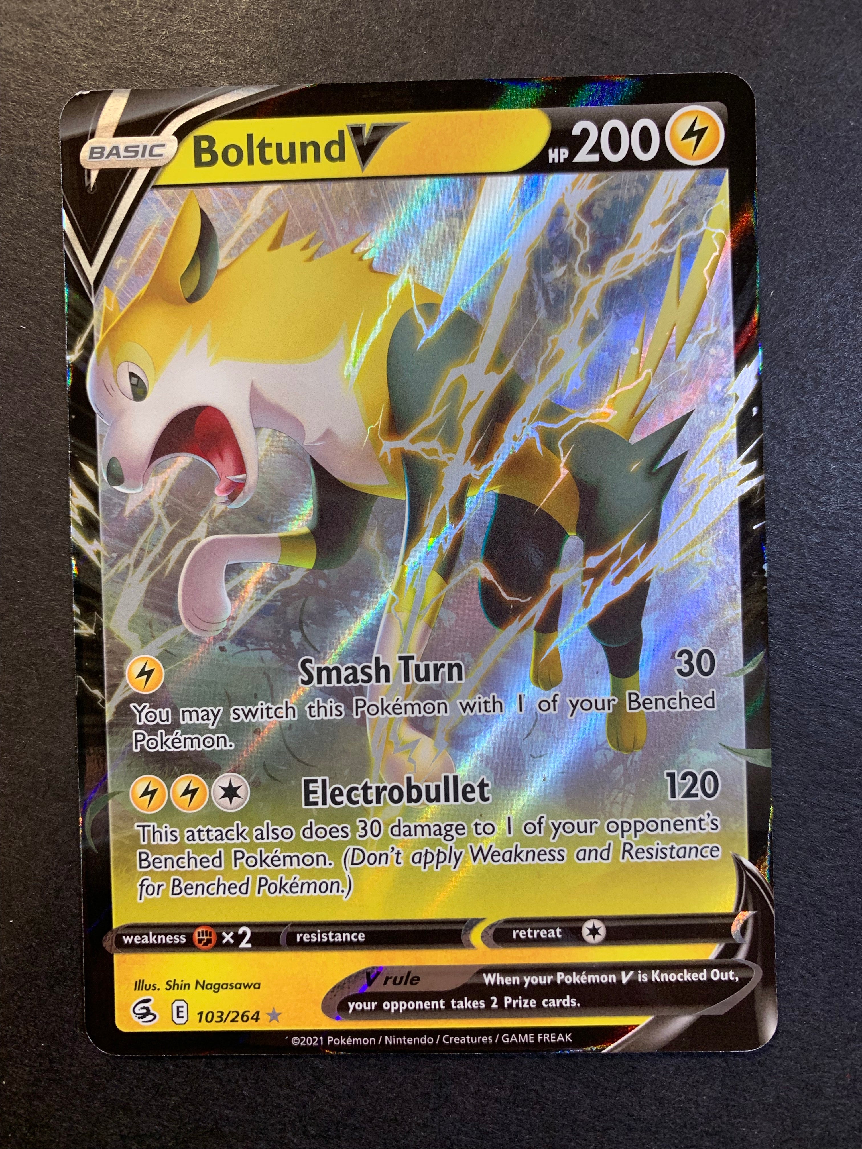 Pokemon Fusion Strike Boltund V #103 Pokemon Fusion Strike Boltund V #103