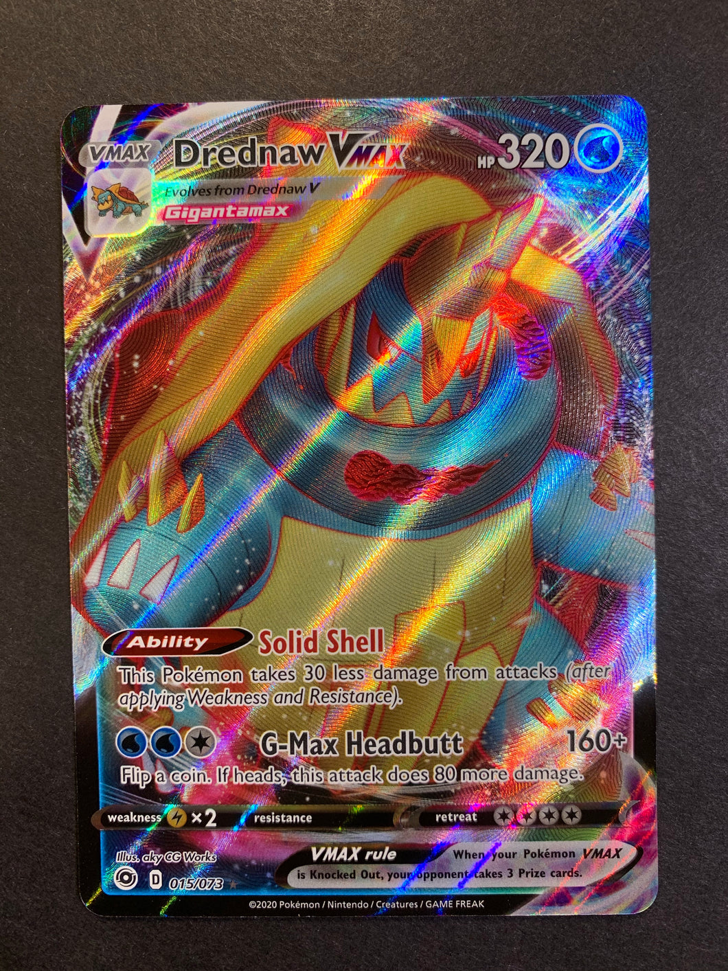 Drednaw VMax - 015/073 Full Art Ultra Rare - Champion’s Path