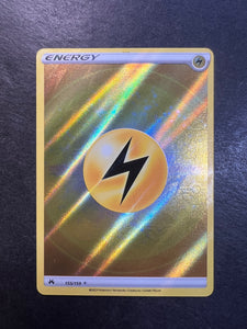 Lightning Energy - 155/159 Holo Full Art Ultra Rare - Crown Zenith JAB Games13 Lightning Energy - 155/159 Holo Full Art Ultra Rare - Crown Zenith JAB Games13