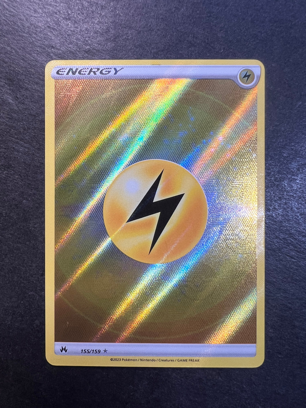 Lightning Energy - 155/159 Holo Full Art Ultra Rare - Crown Zenith