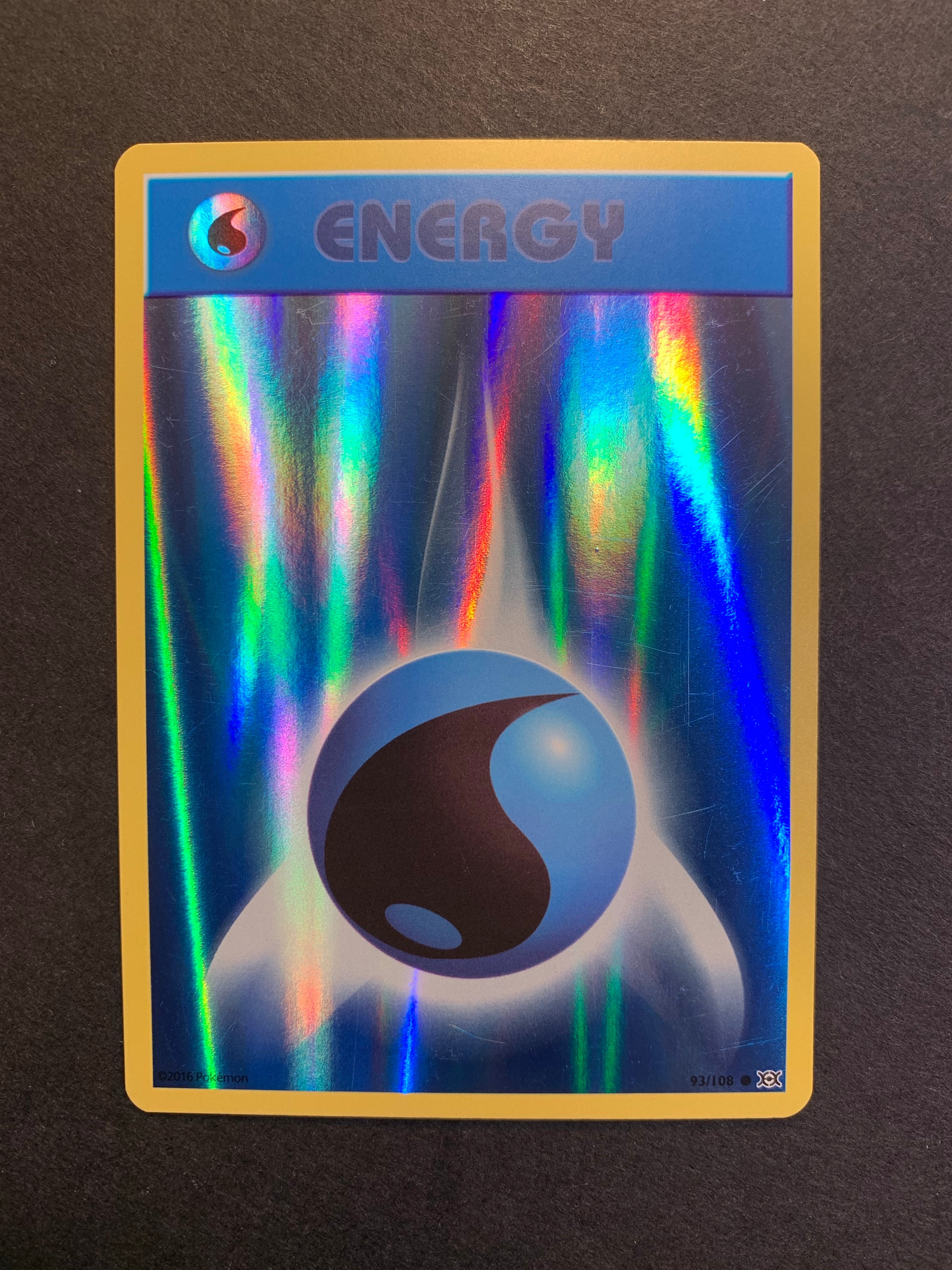 Pokemon X & Y Evolutions Promo Water Energy #93 [Holo]