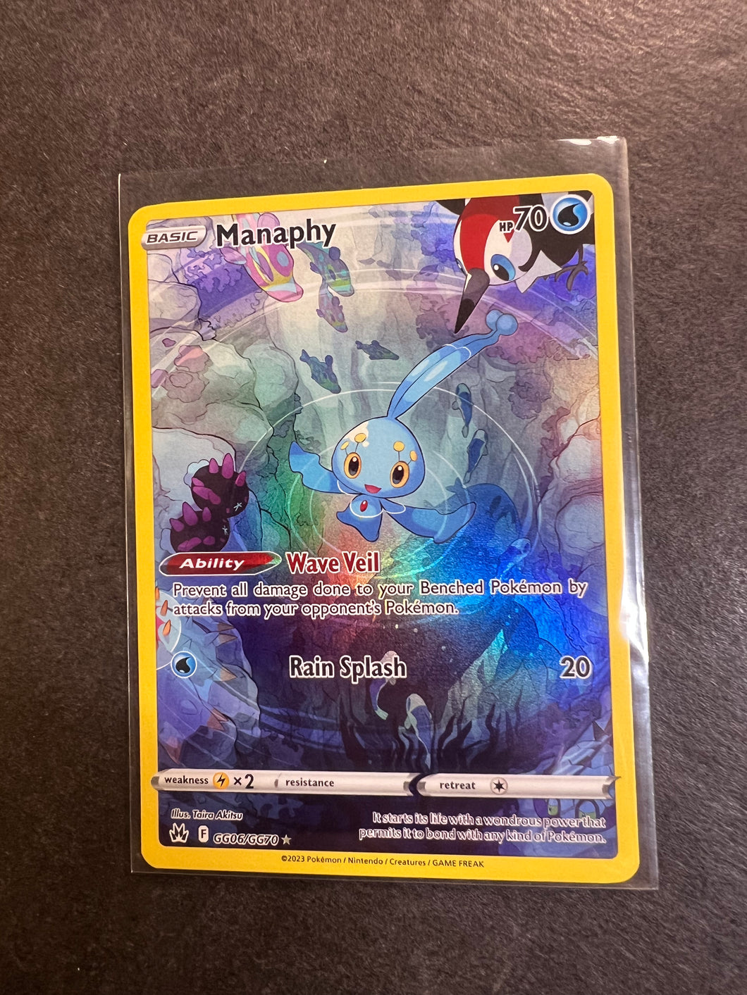 Manaphy - GG06/GG70 Holo Ultra Rare - Crown Zenith