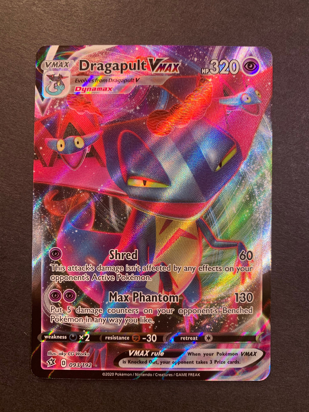 Dragapult VMax - 093/192 Full Art Ultra Rare