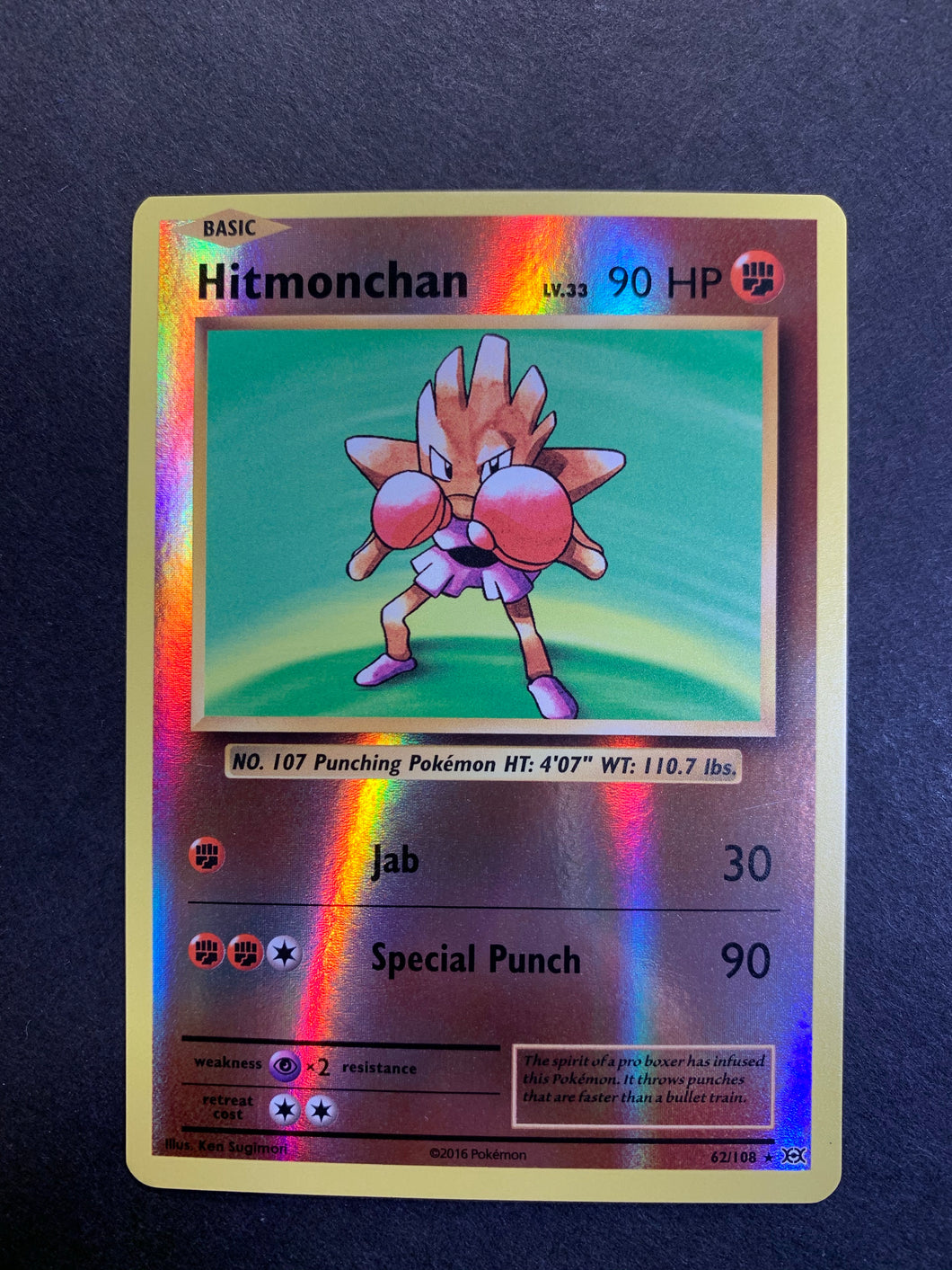 Hitmonchan - 62/108 Reverse Holo Rare - XY Evolutions JAB Games13 Hitmonchan - 62/108 Reverse Holo Rare - XY Evolutions JAB Games13