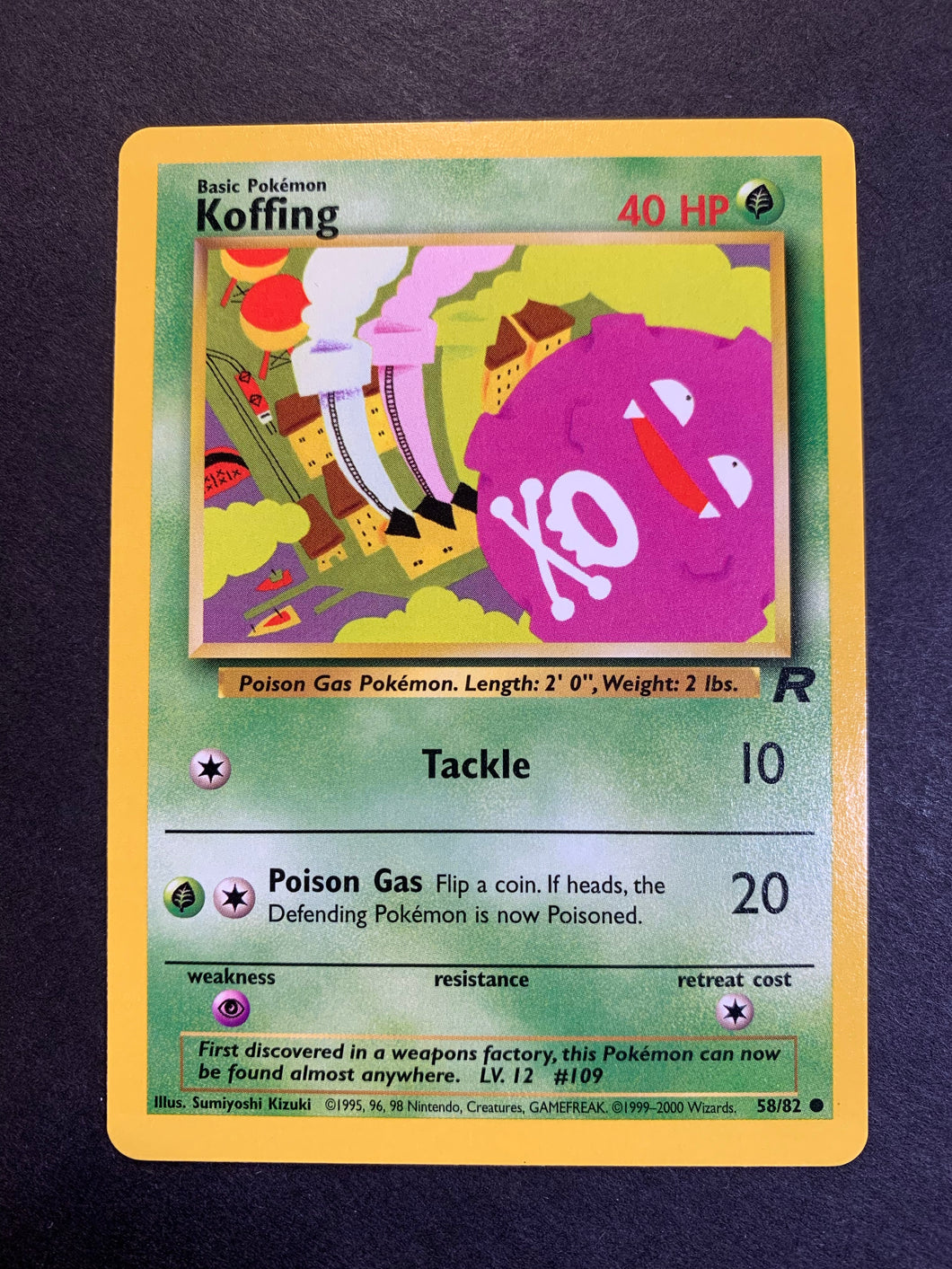 Koffing - 58/82 Team Rocket Set JAB Games13 Koffing - 58/82 Team Rocket Set JAB Games13