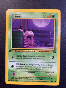 Grimer 1st Edition - 48/62 Vintage Fossil Set JAB Games13 Grimer 1st Edition - 48/62 Vintage Fossil Set JAB Games13