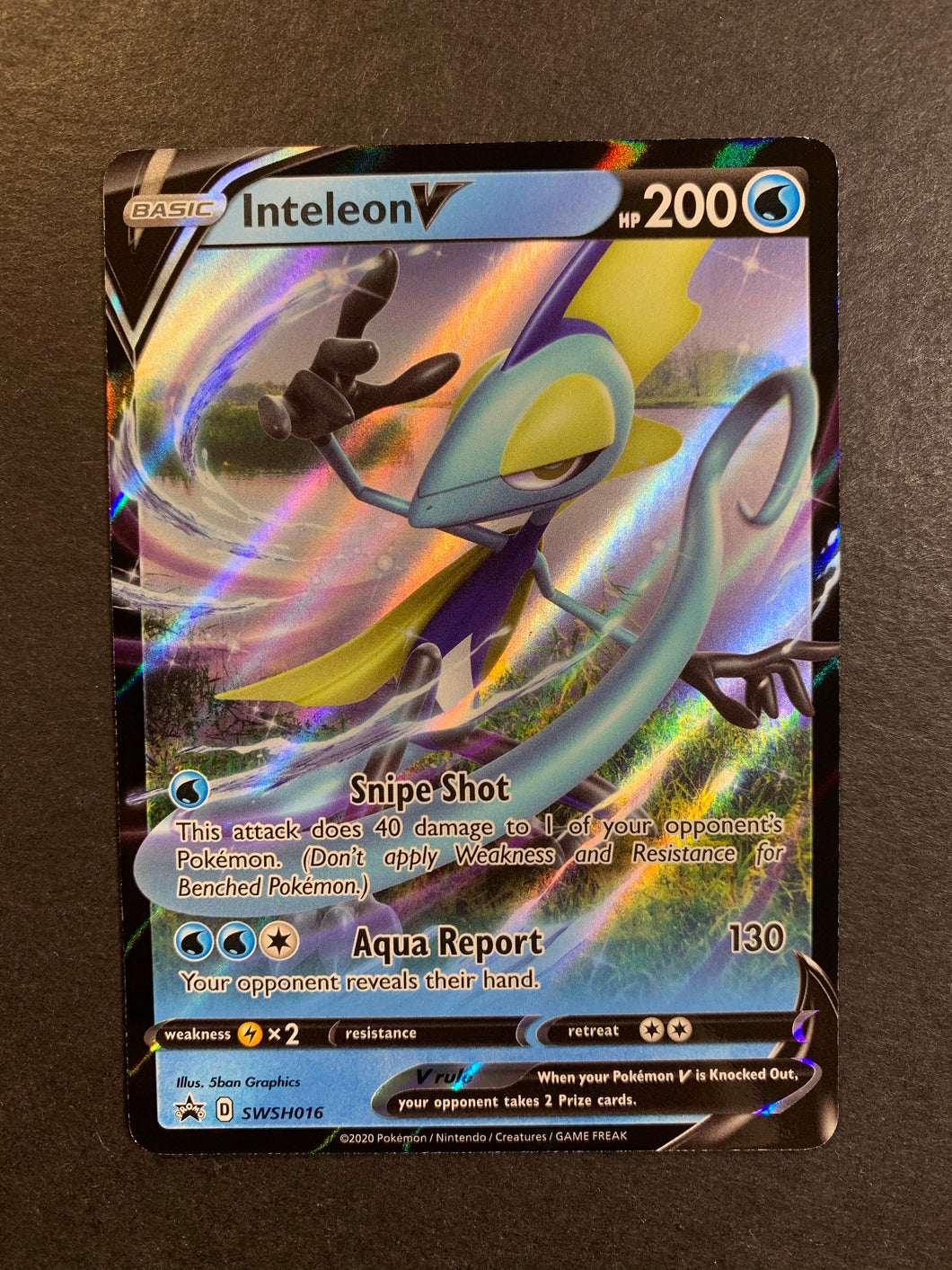 Pokemon Promo Inteleon V Swsh016 Pokemon Promo Inteleon V Swsh016
