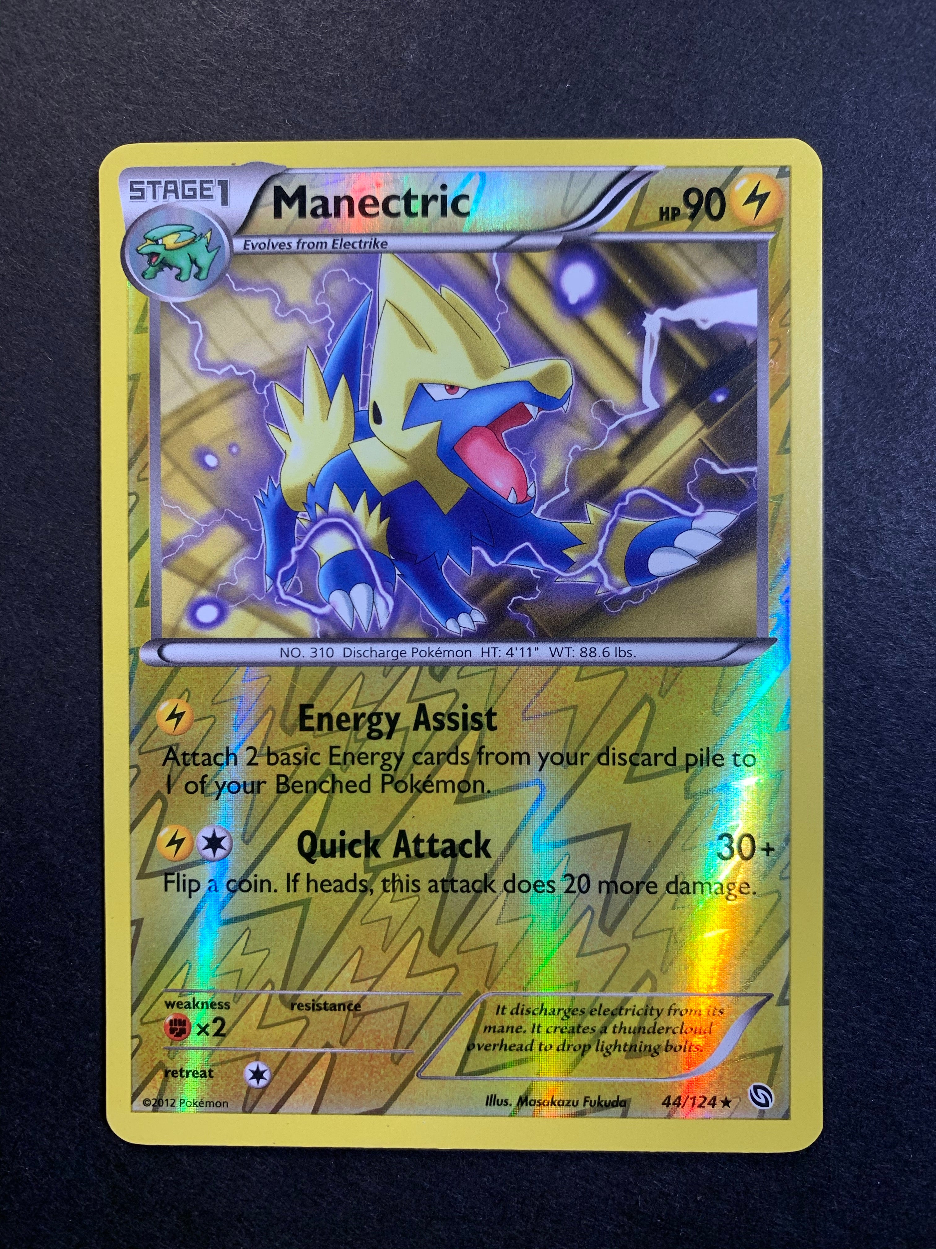 Manectric - 44/124 Reverse Holo Rare JAB Games13 Manectric - 44/124 Reverse Holo Rare JAB Games13