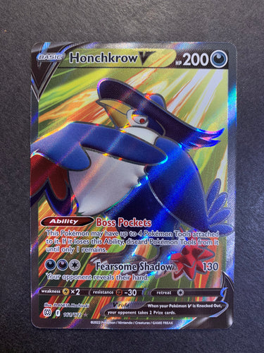 Honchkrow V - 161/172 Full Art Ultra Rare - Brilliant Stars