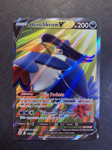 honchkrow v pokemon card value Honchkrow V 161/172 Brilliant Stars Full Art Ultra Rare Holo Pokemon TCG Card NM Uncommon Card Type Honchkrow V 161/172 Brilliant Stars