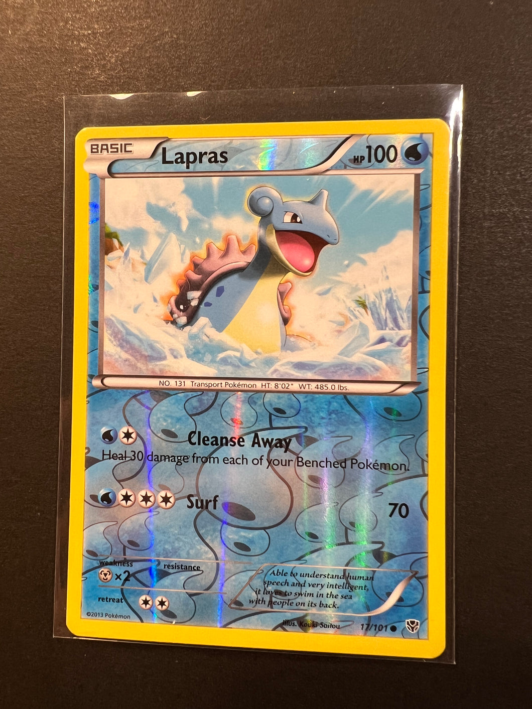 Lapras - 17/101 Reverse Holo - Plasma Blast