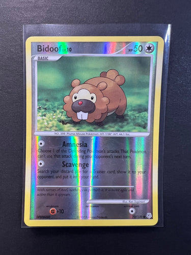 Bidoof - 70/130 Reverse Holo - Diamond & Pearl Base Set