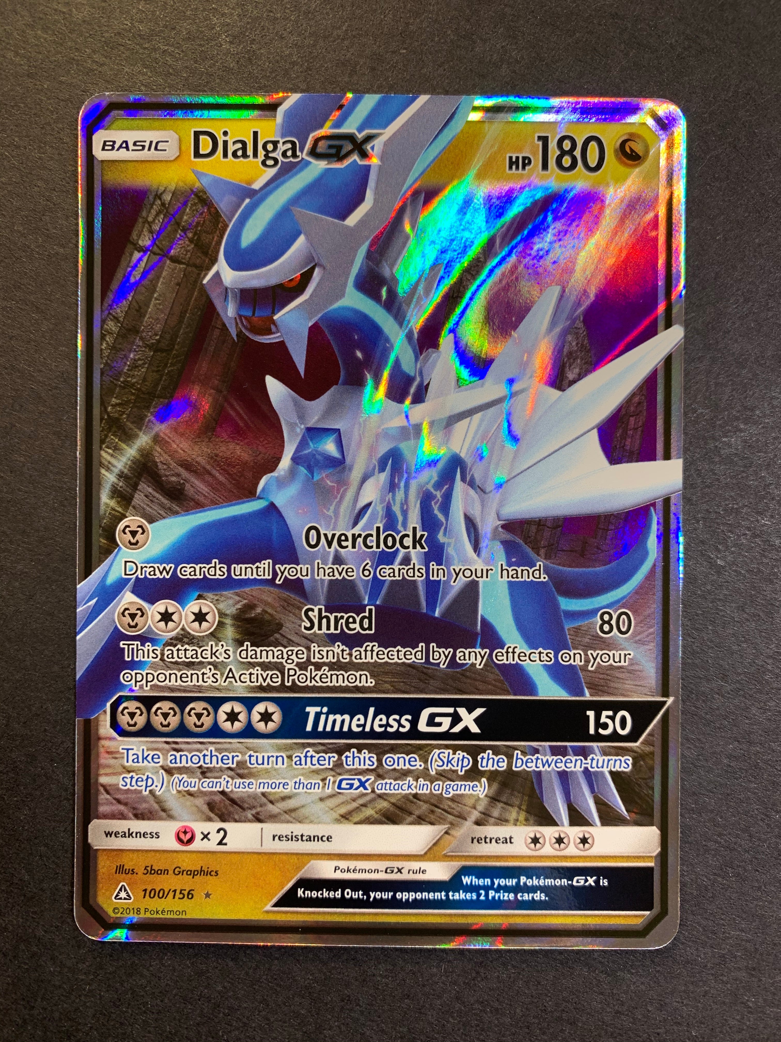Dialga GX - 100/156 Ultra Rare - Ultra Prism JAB Games13 Dialga GX - 100/156 Ultra Rare - Ultra Prism JAB Games13