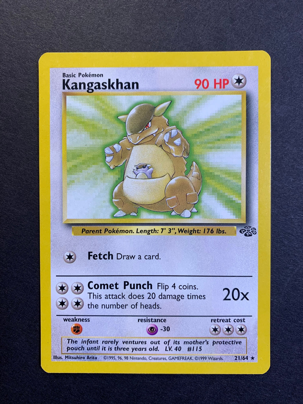 Kangaskhan - 21/64 Non-Holo Rare - Jungle Set Kangaskhan - 21/64 Non-Holo Rare - Jungle Set