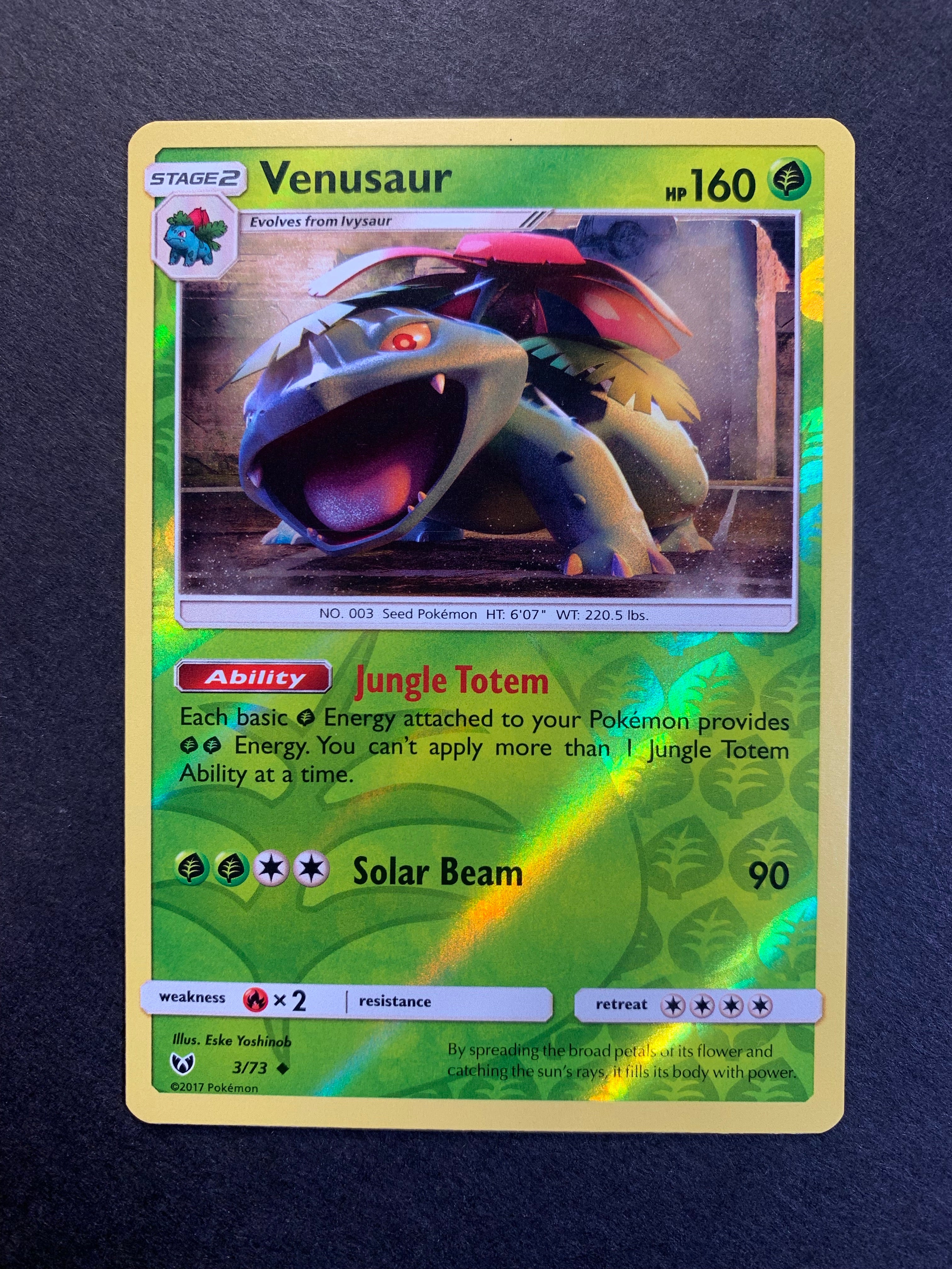 Venusaur - 3/73 Reverse Holo - Shining Legends JAB Games13 Venusaur - 3/73 Reverse Holo - Shining Legends JAB Games13