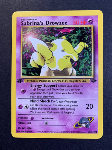 Sabrina’s Drowzee 1st Edition - 95/132 Gym Challenge