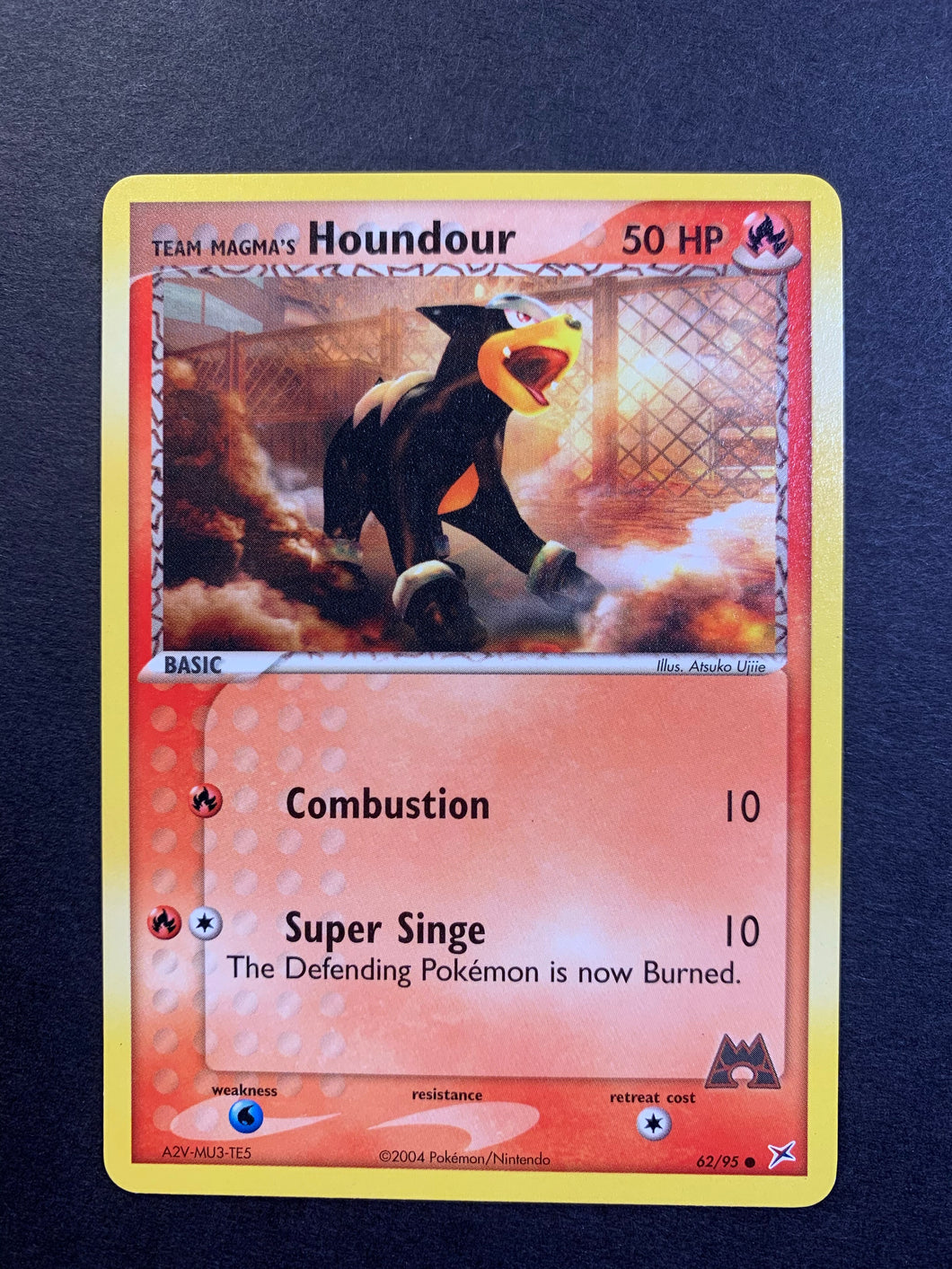 Team Magma's Houndour - 62/95 non-Holo Common JAB Games13 Team Magma's Houndour - 62/95 non-Holo Common JAB Games13