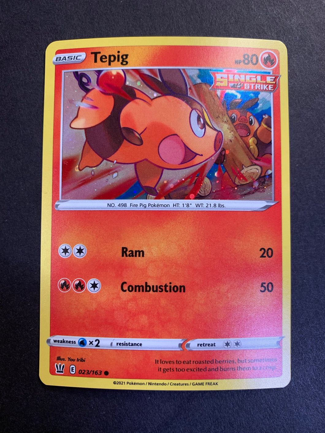 tepig pokemon card holographic Tepig - 029/217 (Cosmos Holo) - Miscellaneous Cards & Products