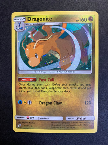 Dragonite - 119/181 Cosmos Holo Rare Promo - Team Up Set