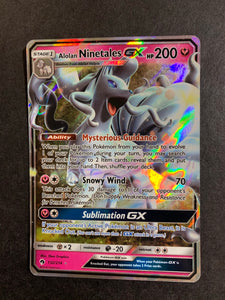 Alolan Ninetales GX - 132/214 Ultra Rare Pokemon Card