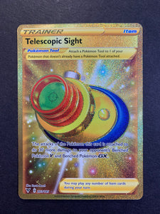 Telescopic Sight - 203/185 Gold Full Art Secret Rare Trainer - Vivid Voltage
