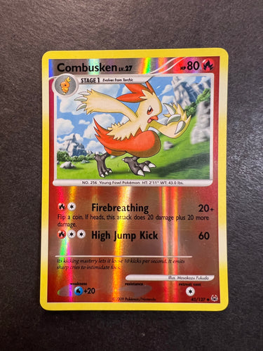Combusken - 45/127 Reverse Holo - Platinum Base Set