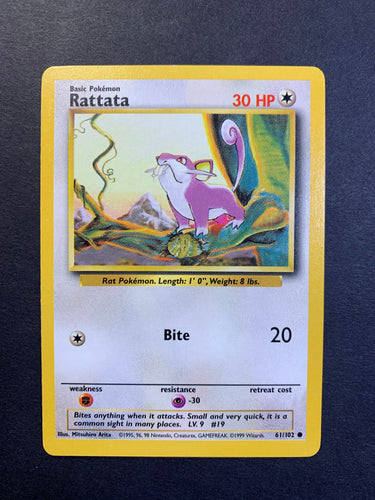Rattata - 61/102 Vintage Base Set