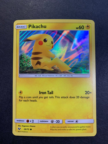 Pikachu - 28/73 Holo Rare Promo - Shining Legends