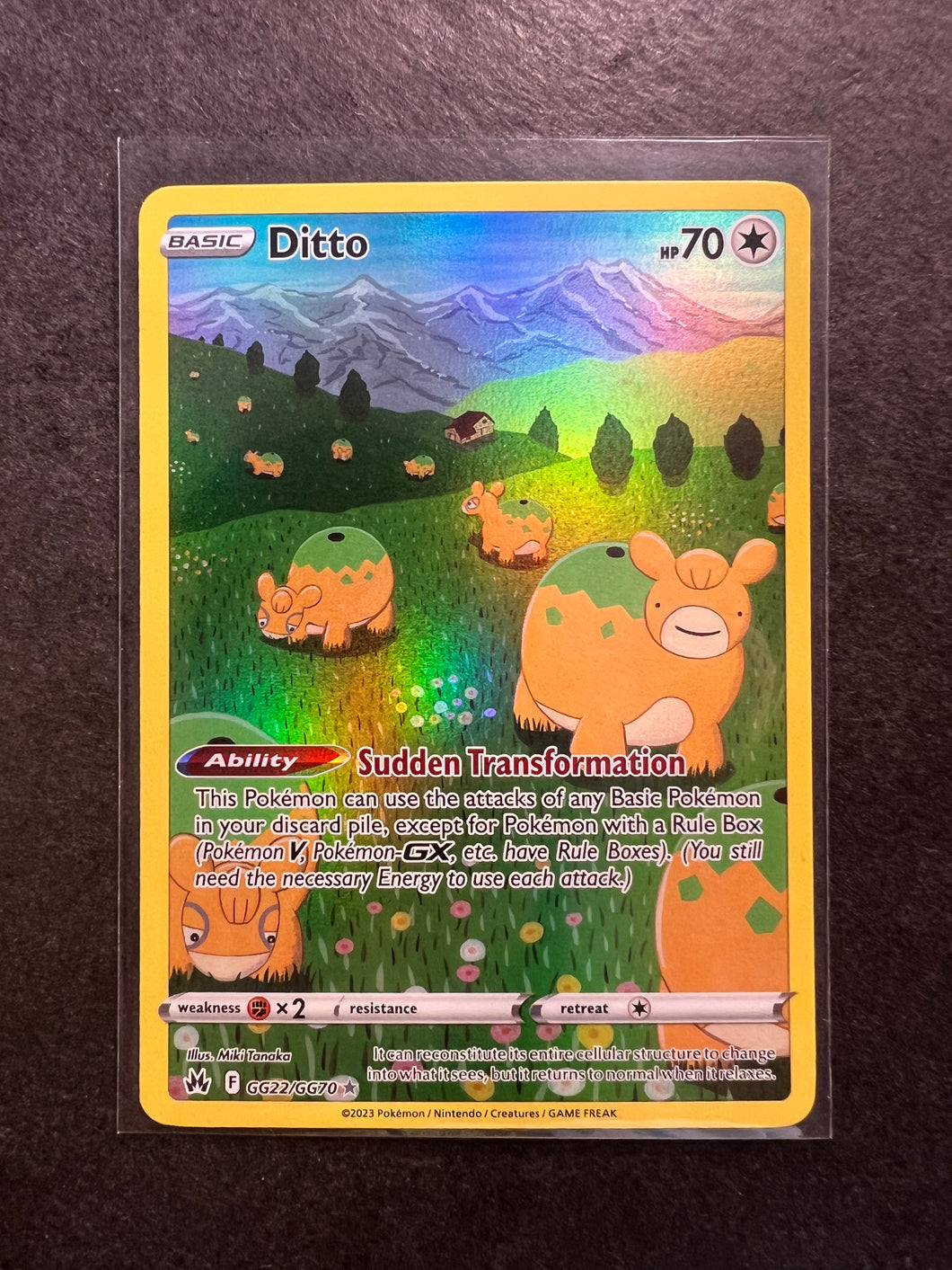 Pokemon Trading Card Game Pokemon GO Single Card Rare Holo Ditto