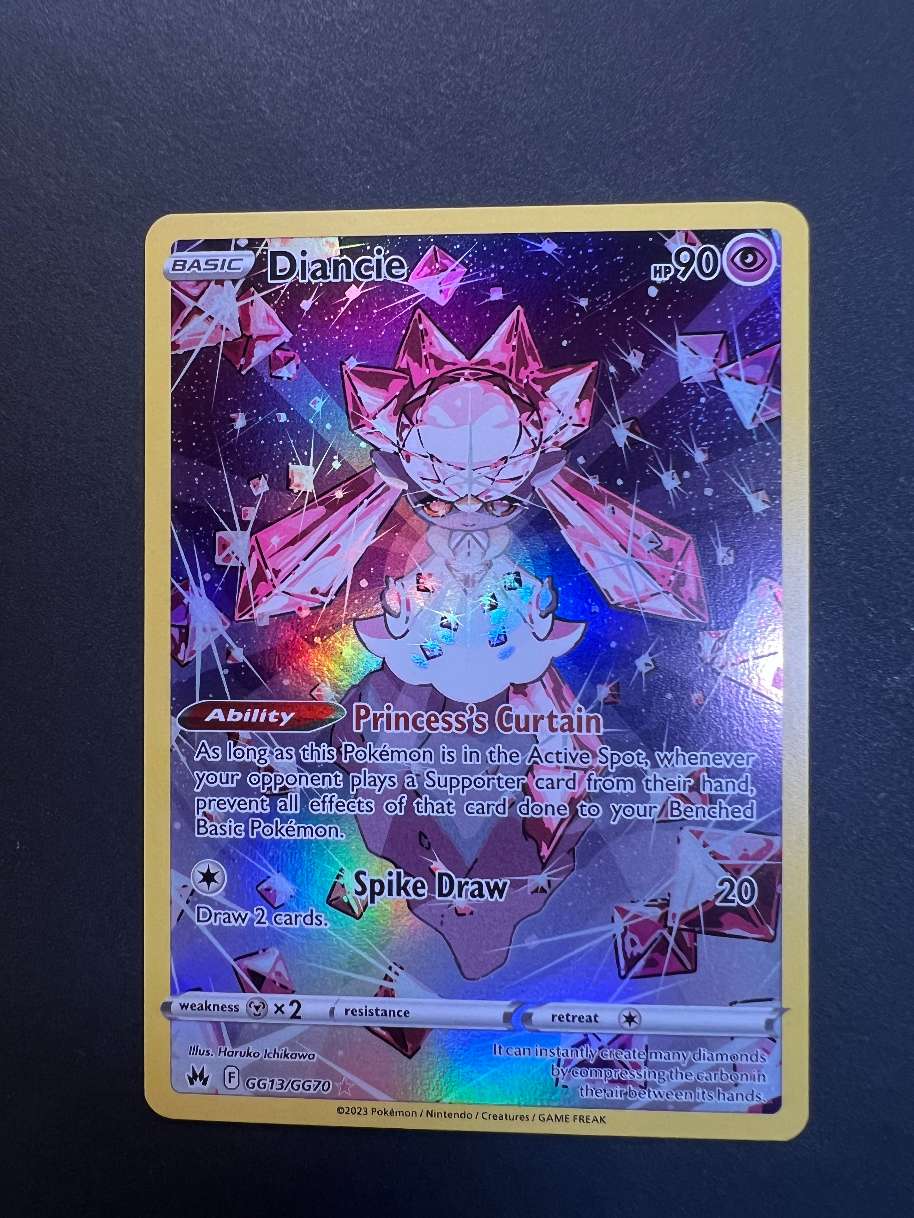 Diancie - GG13/GG70 Holo Ultra Rare - Crown Zenith JAB Games13 Diancie - GG13/GG70 Holo Ultra Rare - Crown Zenith JAB Games13