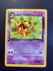1st edition kadabra pokemon card Dark Kadabra 1st Edition