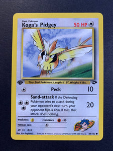 Koga’s Pidgey 1st Edition - 80/132 Gym Challenge