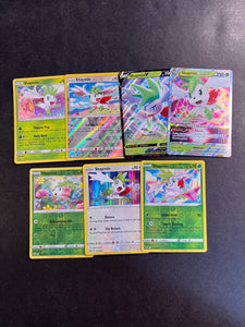 Pokemon Shaymin Card Lot - 7 Cards - Ultra Rare V, Reverse Holos & Holo Collection!